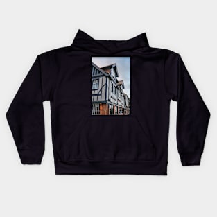 Tudor style building, Norfolk Kids Hoodie